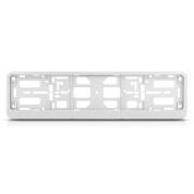 Рамка под номерной знак AVS RN-17 двусоставная, книжка (белая)