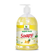 Жидкое мыло "Soapy" Light "Ананас" с дозатором 1000 мл. Clean&Green CG8237