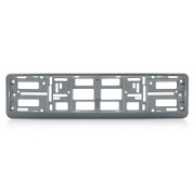 Рамка под номерной знак AVS RN-16 двусоставная, книжка (серебристый металлик)