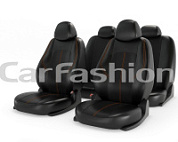 Чехлы  «RANGER LEATHER», черный/черный/красный