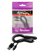 Кабель AVS MR-32 micro USB, витой, 7,5 Вт, 2 м (пакет)