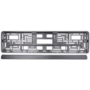 Рамка под номерной знак AVS RN-15 двусоставная, нижняя защелка (чёрная)