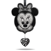Ароматная подвеска «Мини Маус» в черно-белом цвете в крафтовой упаковке с мини-брелоком