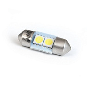 Светодиодная лампочка SV039 T11/белый/ (SV8,5) 2SMD 5050, 28 мм,блистер 2 шт.