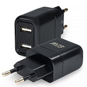 USB Сетевое ЗУ AVS UT-724, 2 USB, 2,4 А, 18 Вт