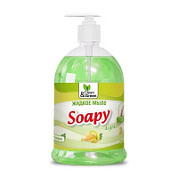 Жидкое мыло "Soapy" Light "Зеленая дыня" с дозатором 1000 мл. Clean&Green CG8238