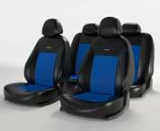 Чехлы  «ATOM LEATHER», черный/синий/синий