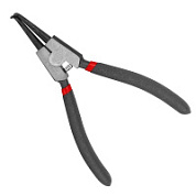 Щипцы для стопорных колец "загнутый разжим" 180 мм AVS CP180-CU