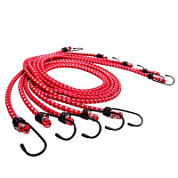 Резинка крепления груза AVS TL-07, 60 см х 8 мм, 5 шт (метал.крючки)