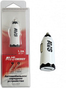USB Автомобильное ЗУ AVS UC-311, 1 USB, 1,2А, 6 Вт, белый