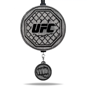 Ароматная подвеска «UFC» в черно-белом цвете в крафтовой упаковке с мини-брелоком