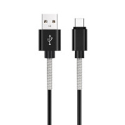 Кабель AVS Type C (1м USB 2.0) TC-361S усиленный (пакет)